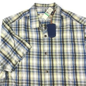 Tommy Bahama Camp Shirt Darling Point Plaid Silk